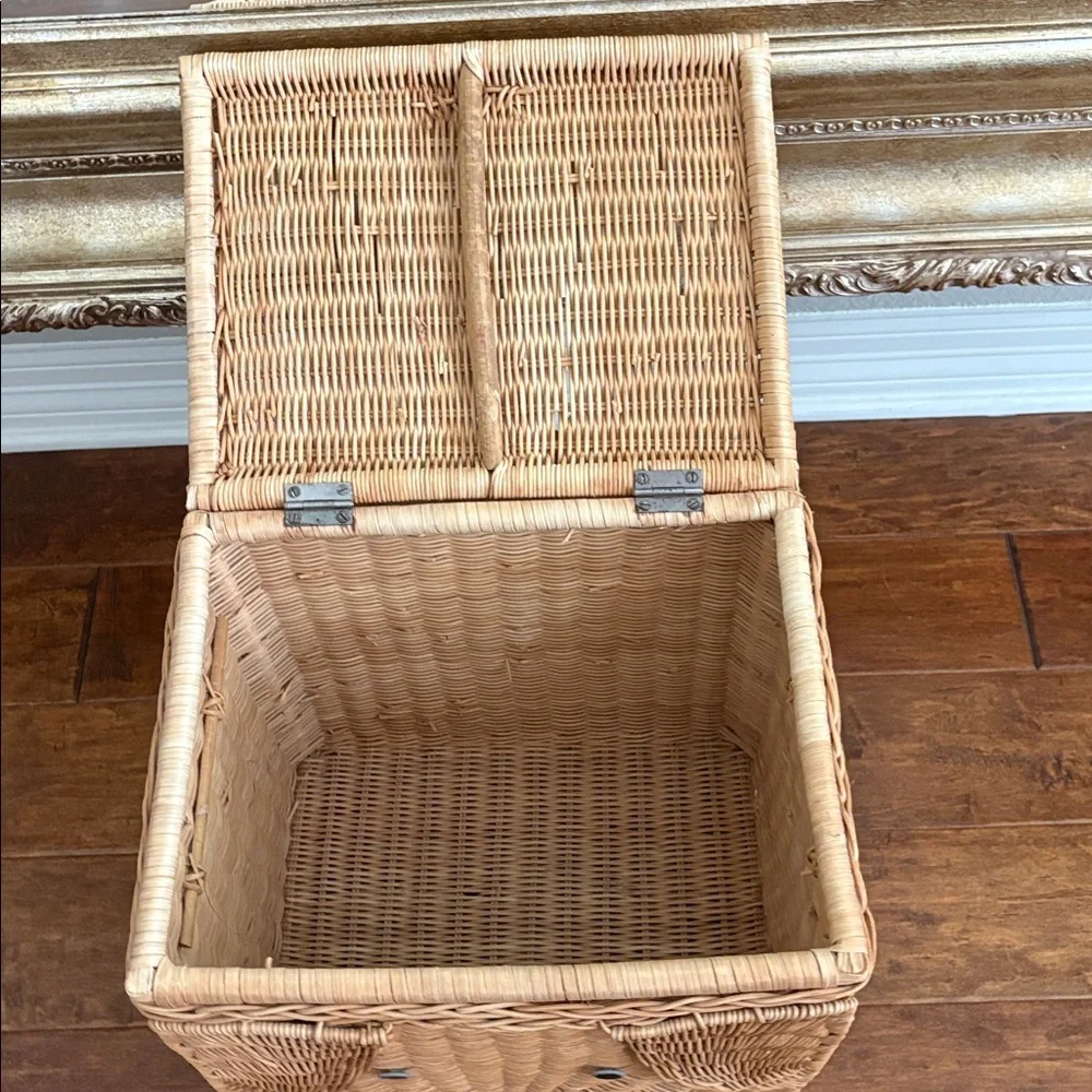 Elephant Wicker Storage Basket